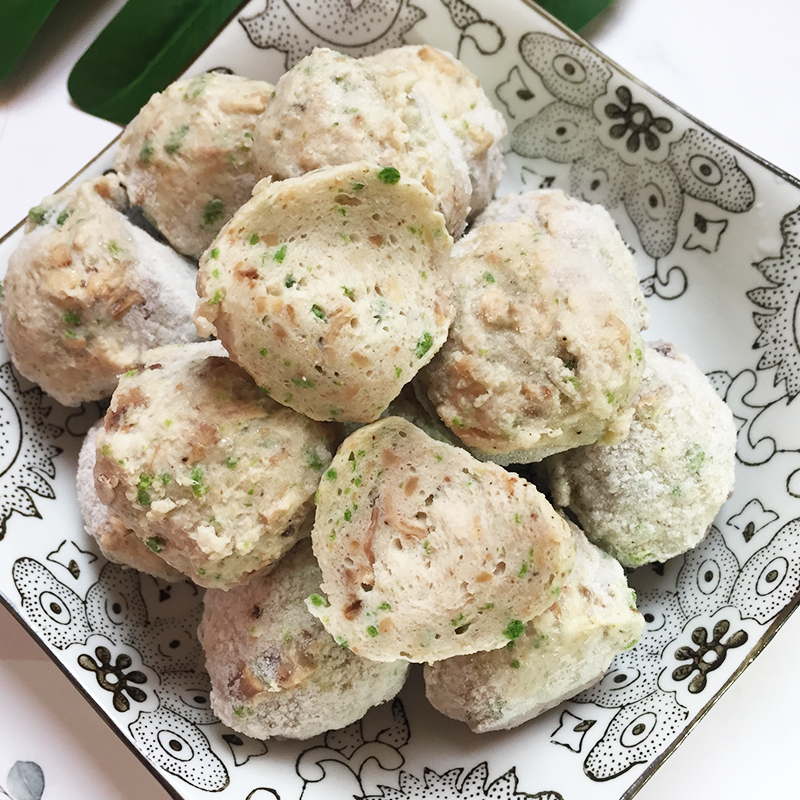 寺院素食佛家纯素香菇贡丸火锅素丸子大豆蛋白素菜吃斋冷冻食品 - 图2