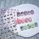 Embossed cartoon nail art sticker decorative decal small pattern