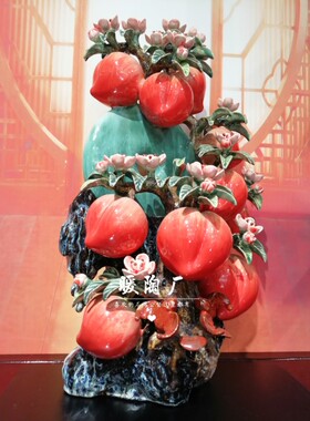 石湾公仔陶瓷大师手工书房摆件