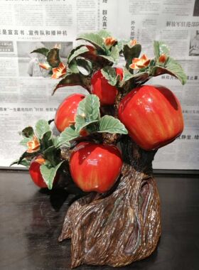 石湾公仔大师富贵平安书房摆件