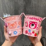 Ведро, милый вместительный и большой держатель для ручек для школьников, модные мультяшные детские канцтовары, система хранения