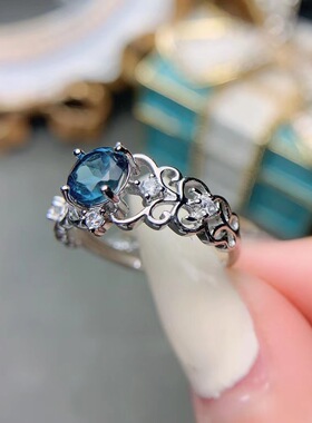 女银轻奢简约圆形女戒空托