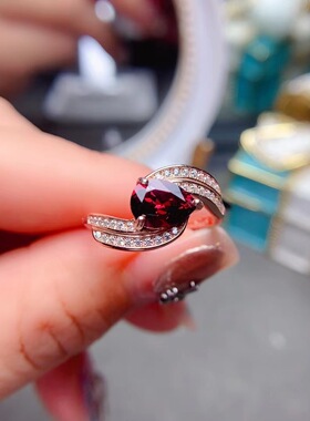 女银轻奢气质水滴女戒