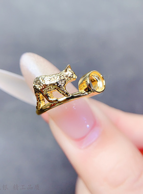 s925纯银圆形5*5mm包镶戒指