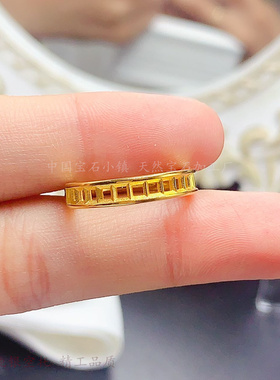 正方形13粒戒指空托s925纯银