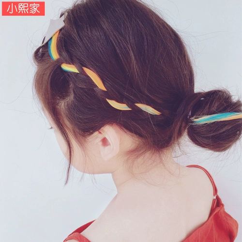 Брендовый парик с косичкой, детский аксессуар для волос, заколка для волос, семейный стиль