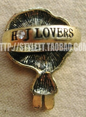 欧美风原宿恋人小丫头镶钻戒指