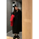 Fayeye Self -сделанная 90 шерстяной шерстяной четырехдушетой с двойным двойным шерстяным пальто Ж.