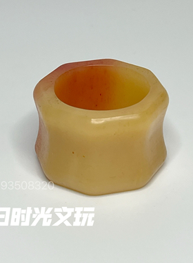 天然驼骨扳指指环女男款文玩饰品戒子保真骆驼骨脖挂手串佛珠配饰