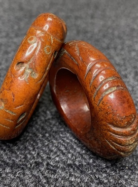 民族风配饰牛骨跑环圈佛珠文玩雕刻双龙卡子驼骨吊坠挂坠戒指扳指