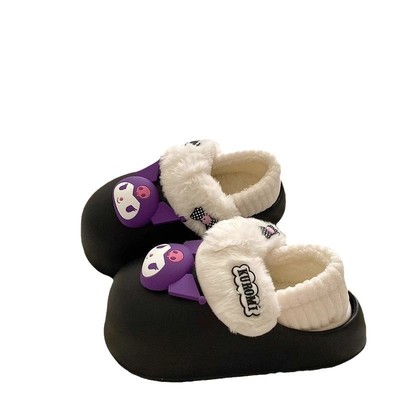 可拆卸棉拖鞋女士冬季2024新款居家室内可爱保暖防水踩屎感包头拖