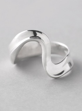 ANEMONE女日系波浪设计戒指指环