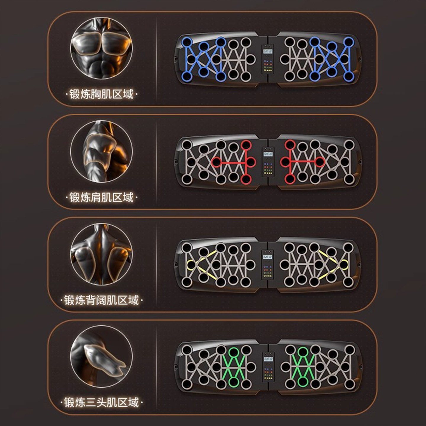 多功能俯卧撑支架训练板男士练腹胸肌平板支撑器家用健身锻炼器材,淘宝优惠券,粉丝福利购,淘宝优惠卷