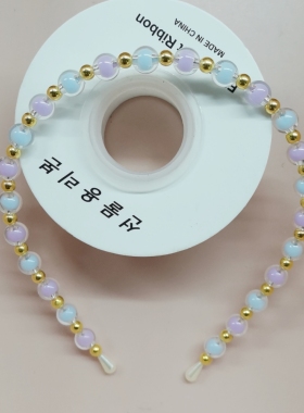 女网红珍珠发箍发夹复古纯手工鱼线头箍外出百搭头饰优雅简约发饰