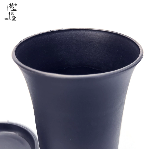 Poly -flesh -Elegant Pot Круглый пластиковый цветочный горшок с высоким уровнем высокого уровня, старый палипот нефритовый вентилятор нефрита Jade Dew Twelen -Colum