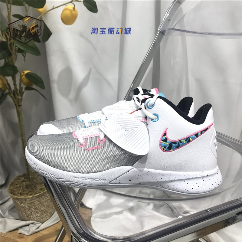 NIKE Kyrie Flytrap3 欧文3 EP鸳鸯白彩虹男实战篮球鞋CD0191-104 - 图0