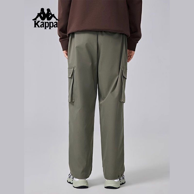 Kappa卡帕男裤冬季新款运动跑步休闲工装直筒长裤K0E72AX81 - 图1