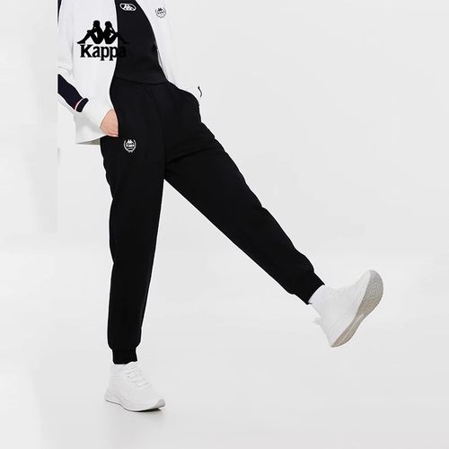 Kappa卡帕女裤冬季新款运动休闲复古简约舒适百搭长裤K0E22AK02 - 图0