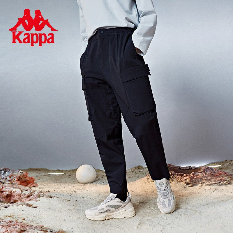 kappa卡帕男工装裤2024夏季新款梭织收口运动休闲长裤K0B52AY08F,淘宝优惠券,粉丝福利购,淘宝优惠卷