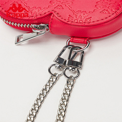 Kappa卡帕新款款小单肩女心形斜挎包休闲包时尚PU小包K0D28BX02N - 图1