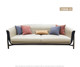 Light luxury hotel lobby office sofa simple casual two-person three-person solid wood sofa combination customized manufacturer