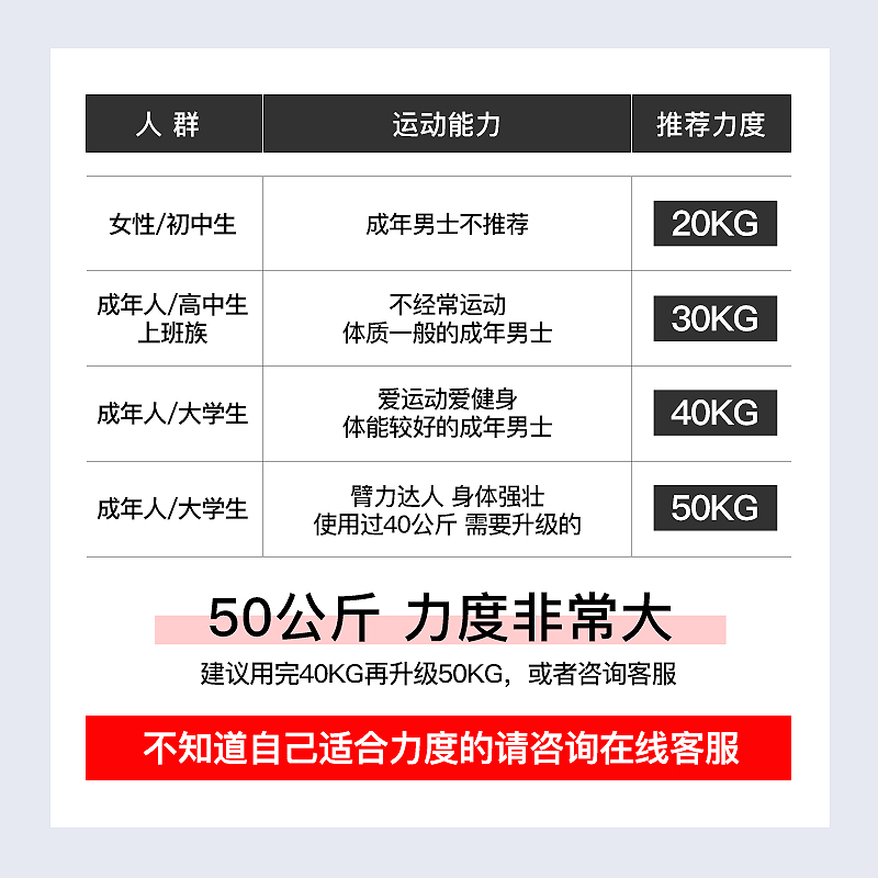 臂力器男握力棒健身训练器材家用胸肌锻炼弹力弹簧棍握力器臂力棒 - 图0