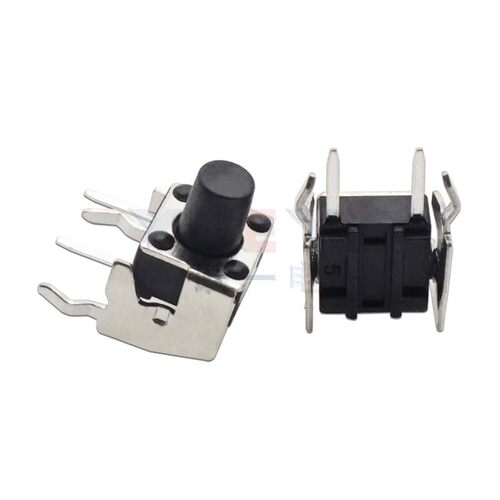 6*6*4.3-15H带支架轻触开关卧式侧按6x6微动按键开关脚长4常用款 - 图1
