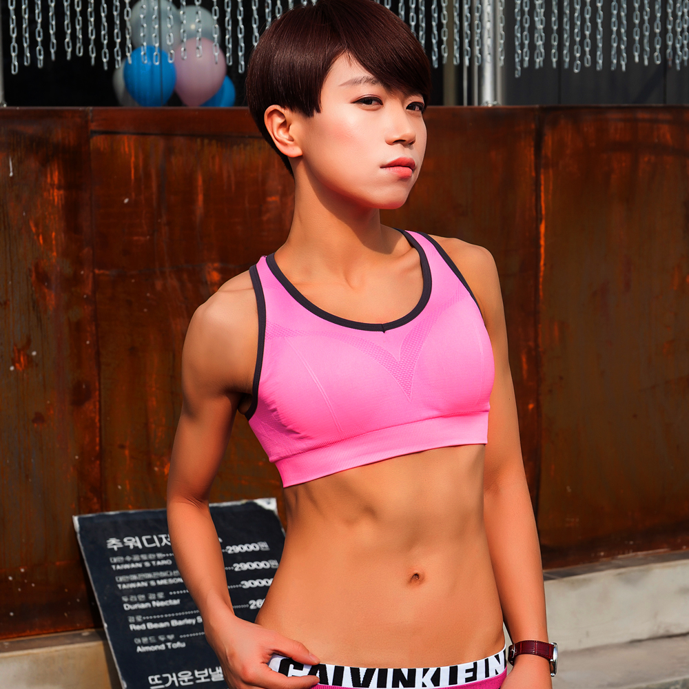 美背防震背心式運動內衣聚攏無鋼圈運動文胸女士大碼跑步健身瑜伽