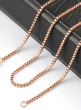 钛钢1.5mm盒仔链锁骨链多种长度