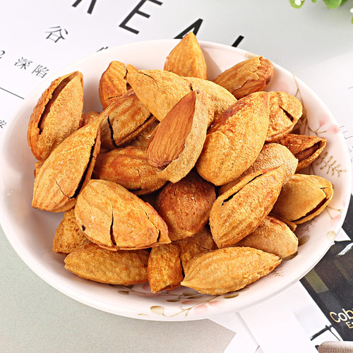 新货包邮新疆特产纸皮巴旦木500g*2袋休闲零食坚果椒盐奶香原味 - 图1