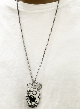 卡通头像夸张搞怪坠嘻哈百项链