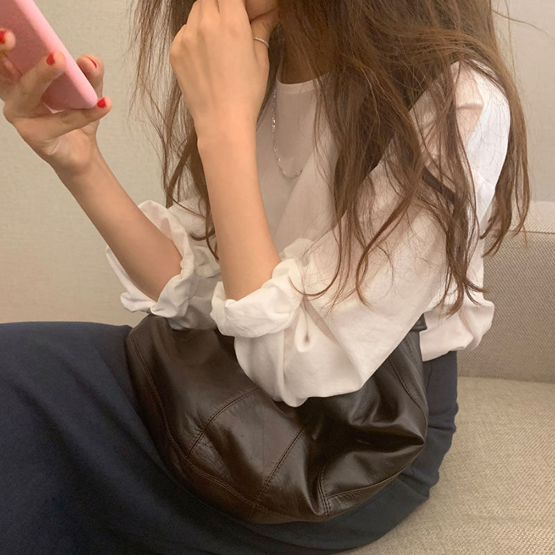 2020春韩国新款简约气质白色衬衫 珂锐服饰衬衫