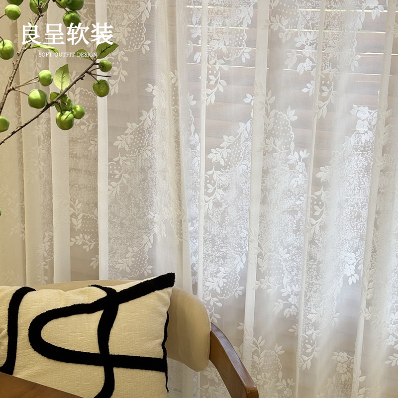 植绒窗纱合集  巴洛克窗纱 法式浪漫窗纱全屋定制半遮光透光透人,淘宝优惠券,粉丝福利购,淘宝优惠卷