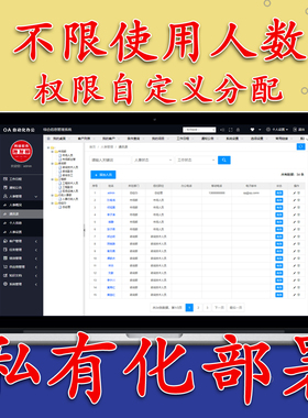 oa自动化办公系统管理软件php源码 一次买断 终身使用 联系试用