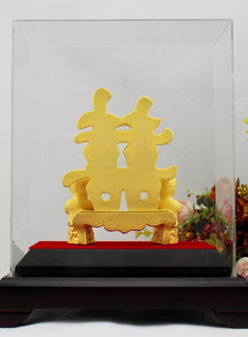 创之禧镀金朋友结婚礼物婚房摆件