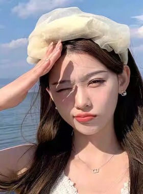 2026新款防晒帽子可折叠发箍两用