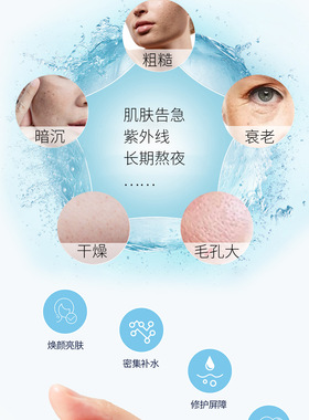 正品院线二裂酵母补水保湿面膜玻尿酸安瓶舒缓修护冷敷面膜   3盒