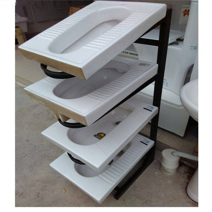 蹲便器展示架蹲坑展架陶瓷卫浴蹲厕架便坑样品陈列架子便盆马桶架