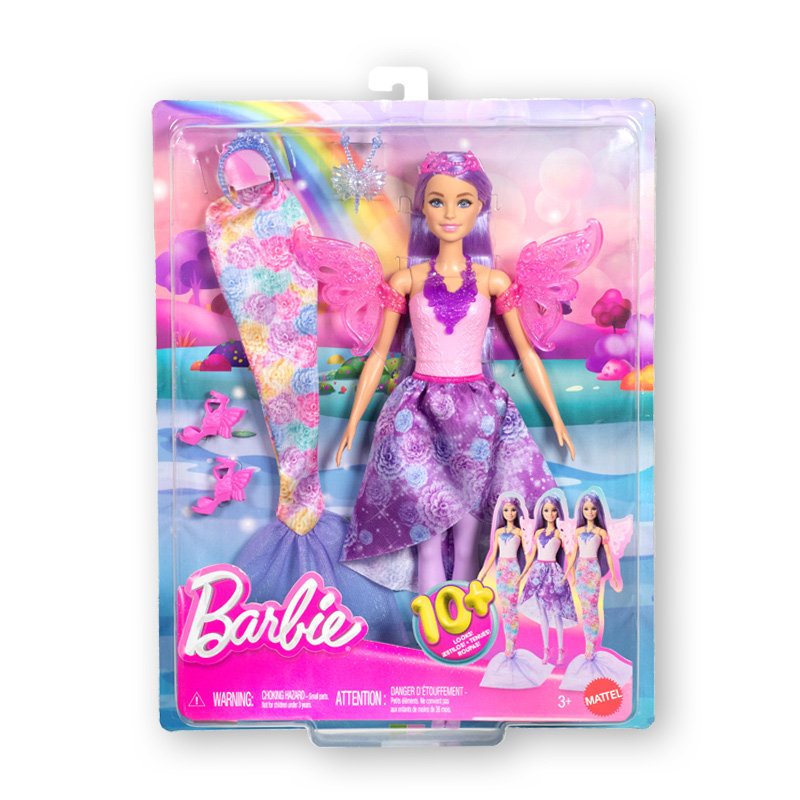 芭比娃娃Barbie换装美人鱼童话系列公主女孩过家家儿童换装玩具,淘宝优惠券,粉丝福利购,淘宝优惠卷