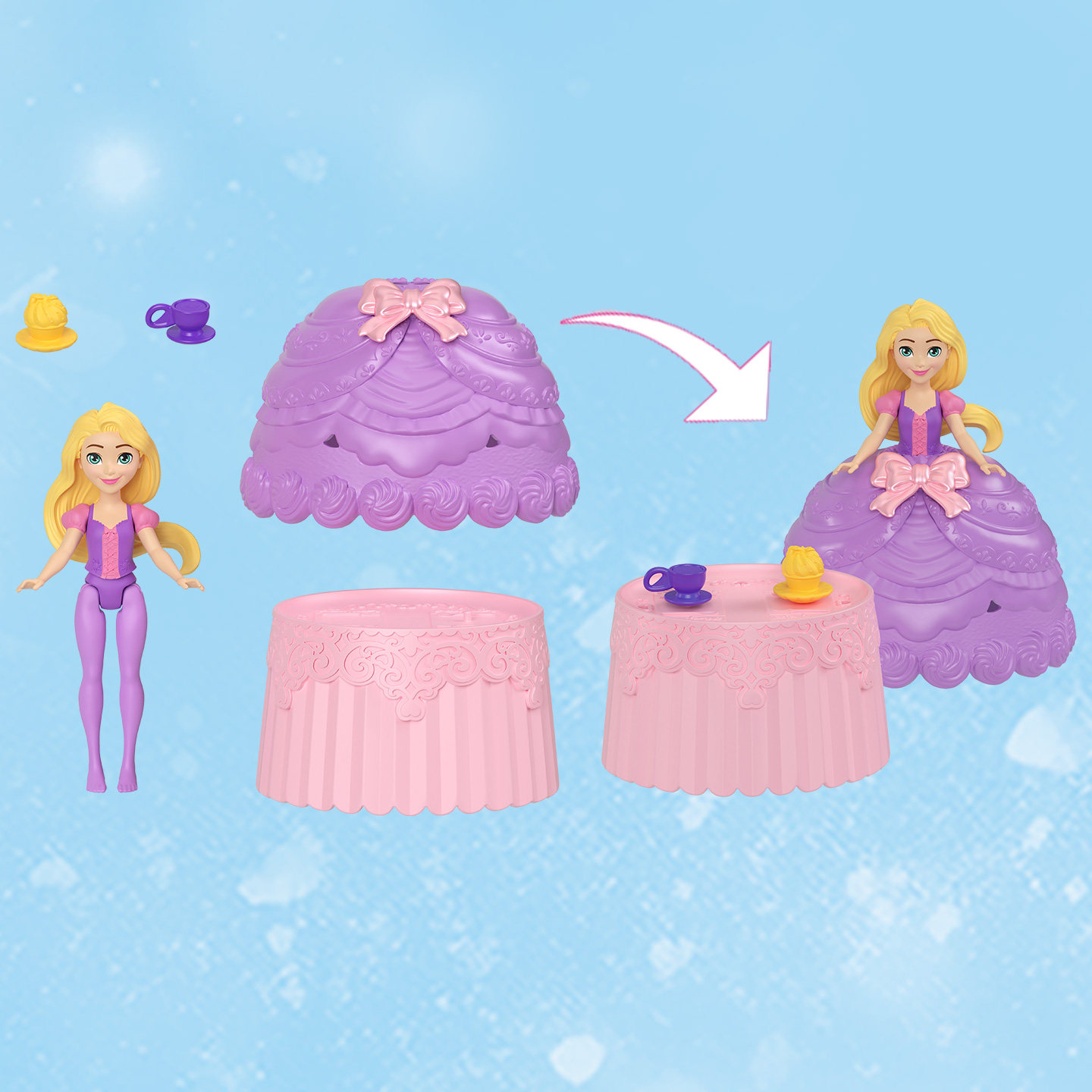 芭比娃娃迪士尼公主迷你蛋糕裙系列惊喜盲盒儿童玩具正版女孩礼物,淘宝优惠券,粉丝福利购,淘宝优惠卷