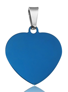 不锈钢狗牌广告促销logo心形吊坠