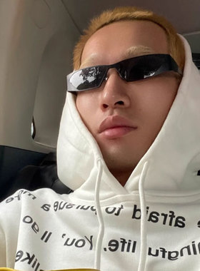 个性Y2K科技感欧美风金属太阳镜