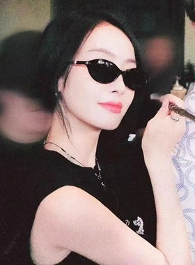 优雅高级感猫眼墨镜女个性高智感