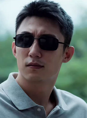 经典方框户外偏光墨镜男防紫外线