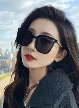 时尚优雅墨镜女潮方框显脸小遮阳