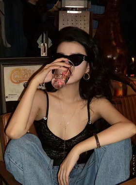 个性猫眼墨镜女长圆脸显脸小遮阳