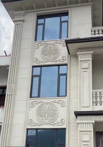 别墅外墙浮雕画窗户浮雕画连窗雕刻画eps泡沫浮雕画外墙装饰画 - 图1