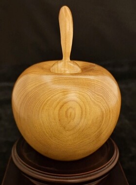 台湾桧木苹果中号阿里山红桧黄桧香气浓郁居家摆件饰品台湾直邮