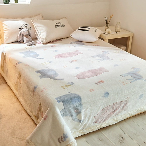 Зимнее утепленное одеяло, коралловая фланелевая простыня