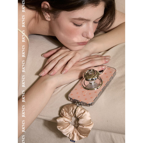 【周雨彤同款】JUEVES星期四“巴黎假日”波点调色盘磁吸壳16pro手机壳苹果16pm全包17promax适用华为mate70 - 图2